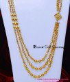 HRM1144 - Latest White Stone Gold Plated Chandra Haram Design