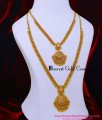HRM1146 - White Stone Wedding Gold Plated Haram Necklace Set