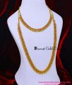 HRM1154 - Kerala Jewelry Gold Model White Stone U Shape Haram Set