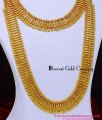 HRM1156 - Grand Look U Shape Long Gold Haram Designs with Necklace