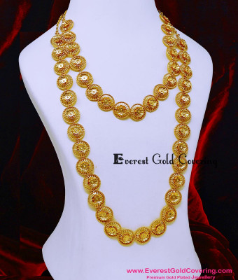 HRM1157 - Latest Flower Model South Indian Bridal Haram Design