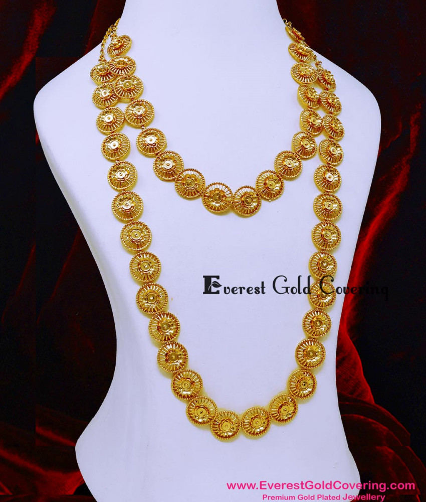 HRM1157 - Latest Flower Model South Indian Bridal Haram Design