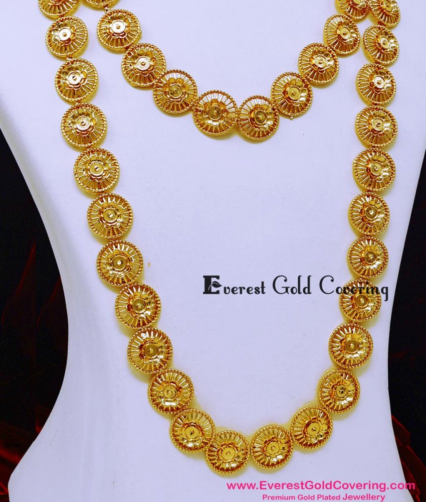 HRM1157 - Latest Flower Model South Indian Bridal Haram Design