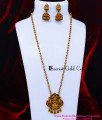 HRM1170 - Antique Jewellery Temple Design Beads Mini Haram Set