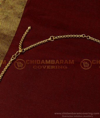 HIP010 - Gold Design Daily Wear Light Weight Waist Chain 1 Gram Gold Plated Baby Hip Chain Online
