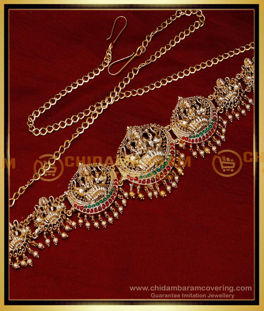 HIP021 - Bridal Wear Grand Look Temple Design Hip Chain for Saree