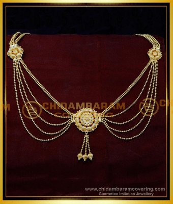 HIP024 - Real Gold Pattern Covering Bridal Waist Chain for Saree