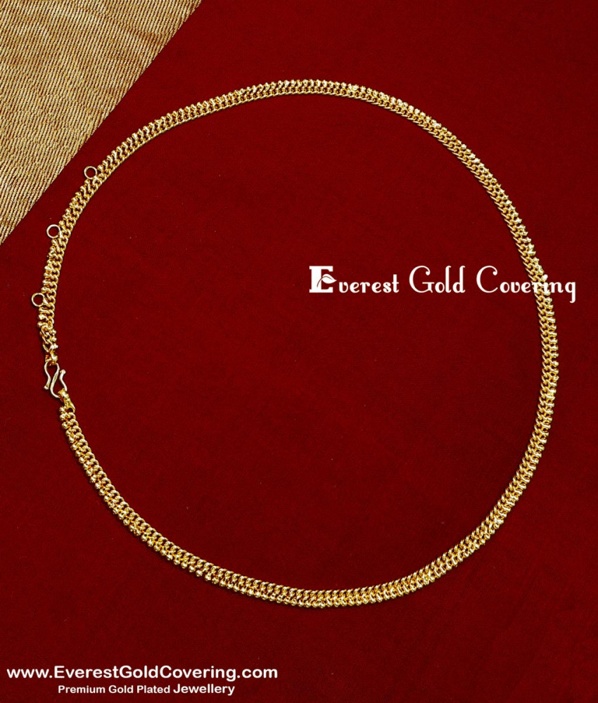 HIP025 - Gold Plated Daily Wear Gold Beads Waist Chain for Baby