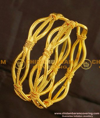 KBL005 – 2.0 Size unique design gold plated bangles for baby girl
