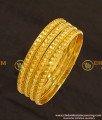 KBL019 - 2.2 Size Traditional One Gram Gold Daily Wear Muthu Bangles for Baby Girl