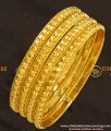 KBL019 - 2.2 Size Traditional One Gram Gold Daily Wear Muthu Bangles for Baby Girl
