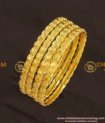 KBL022 - 2.0 Size Latest Baby Bangle Heart Design Daily Wear Bangles Online