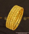 KBL024 - 2.0 Size One Gram Gold Daily Wear Gold Dot Design Bangles for Baby Girl