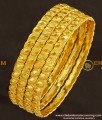KBL024 - 2.0 Size One Gram Gold Daily Wear Gold Dot Design Bangles for Baby Girl