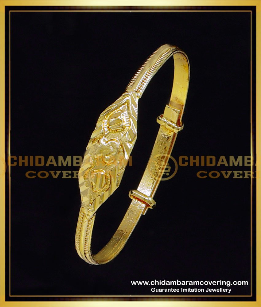 KBL058 - 1.10 Size Gold Covering Adjustable Gold Bracelet for Baby Boy 