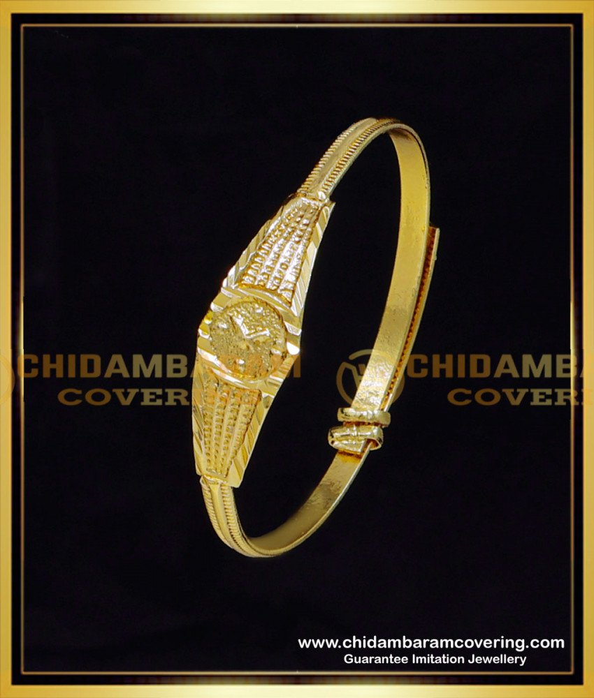 KBL060 - 1.10 Size Gold Design Kids Bracelet 1 Gm Gold Plated Jewellery