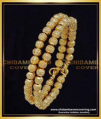 KBL064 - 1.10 Size 1 Gram Gold Daily Use Gold Beads Bracelet for Babies