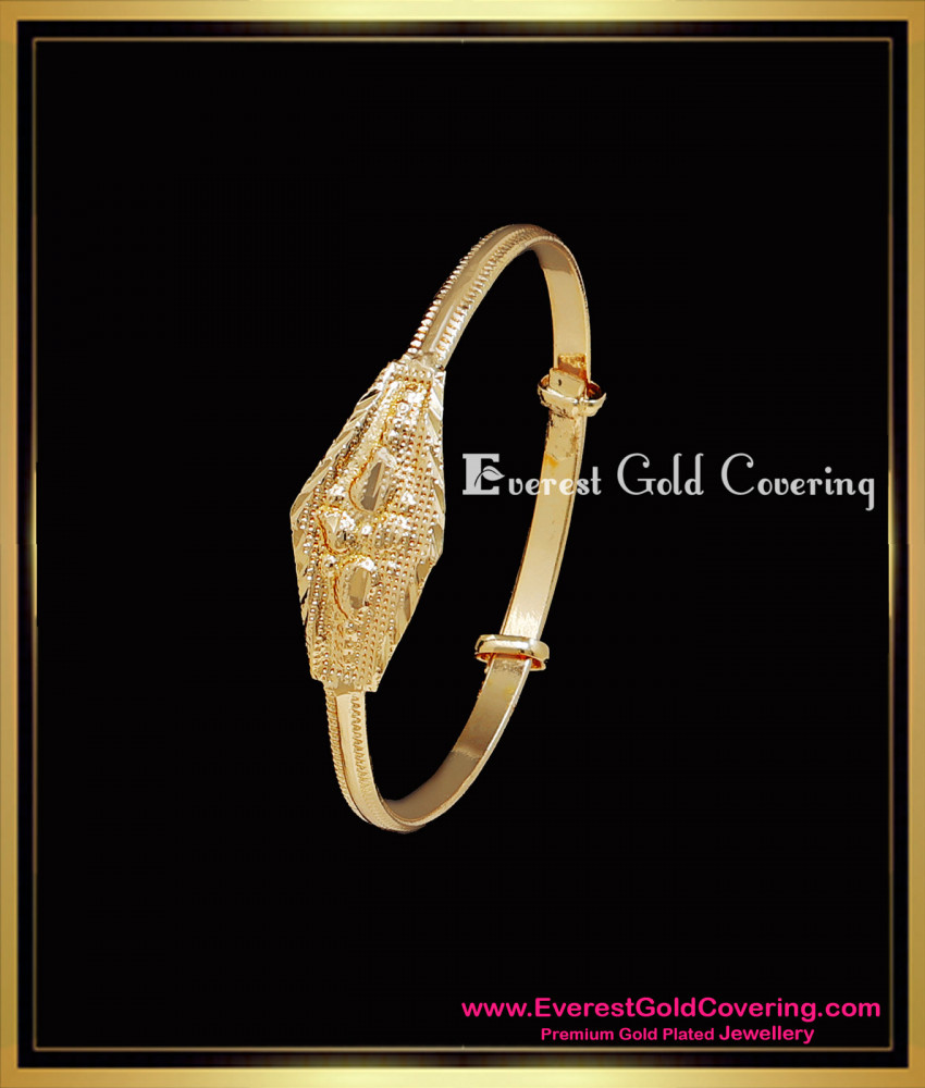 KBL072 - New Kappu Type Newborn Baby Boy Bangles Gold Designs