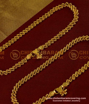 ANK008 - 10 Inch Fashionable Designer Gold Design Bridal Anklet Collections Online