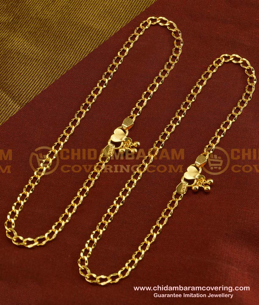 ANK021 - Trendy Indian Daily Wear New Payal Design One Gram Jewellery Online