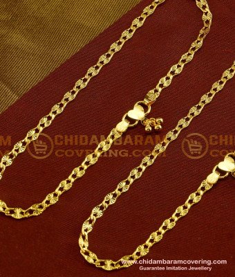 ANK023 - Latest Light Weight Thin Single Line Anklet Design for Girls 