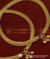 ANK034 - 10 Inch One Gram Gold Plated Flexible Chain Anklet Padasaram Design Buy Online 