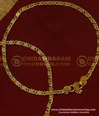 ANK035 - 11 Inch Trendy Light Weight Indian Daily Wear New Payal Design One Gram Jewellery Online