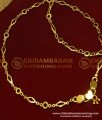 ANK040 - 11.5 Inch Latest Flexible Thin Chain Designer Padasaram Design Anklet for Girl