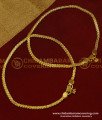 ANK043 - 11 Inch Gold Design Light Weight Daily Wear Thin Anklet Design Best Payal Design Online