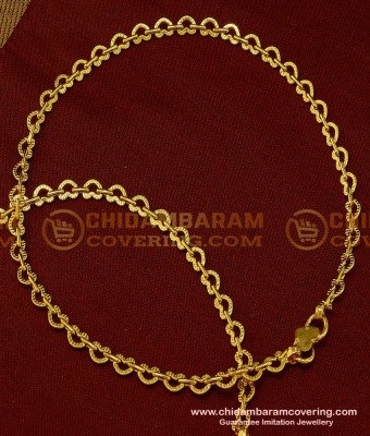 ANK062 - 10 Inch latest Modern anklet heart design light weight payal padasaram for ladies 