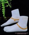 ANK102 - 11 Inches Trendy Gold Look Mango Design One Gram Gold Anklet Buy Online