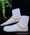 ANK103 - 11.5 Inches One Gram Gold Plated Guaranteed Manga Kolusu |Mango Payal Design for Girls