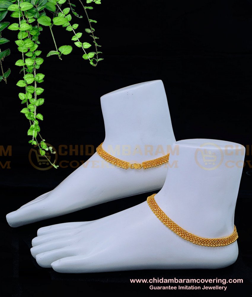 ANK107 - 11.5 Inches Real Gold Design Gold Beads Bridal Wear Gold Covering Thanga Kolusu Design Buy Online