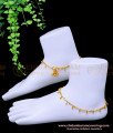 ANK111 - 11 Inch Modern Simple One Gram Gold Plated Anklets Design