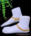 ANK113 - 9.5 Inch Gold Kolusu Model 1 Gram Gold Anklets Designs for Women
