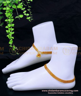 ANK130 - 10 Inch Gold Plated Daily Use Chain Model Gold Payal Design