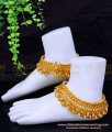 ANK133 - 10 Inch Wedding Full Beads Heavy Bridal Anklets Gold Plated Jewelry