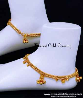 ANK139 - 10 Traditional Anklet Designs Gold Model for Women
