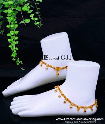 ANK140 - 9.5 Inch 1 Gram Gold Plated New Model Kolusu Design