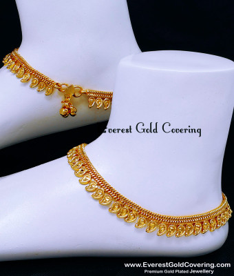 ANK142 - 11 Gold Pattern Mango Design Gold Plated Kolusu Design