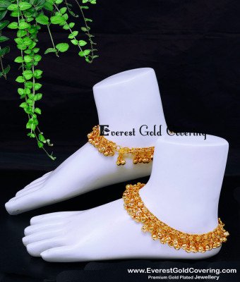 ANK143 - 10 Inch Wedding Full Beads Heavy Dulhan Payal Design