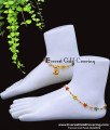 ANK145 - 11 Inch Latest Colourful Star Fancy Anklet Gold Plated Jewellery