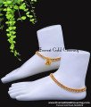 ANK146 - 10 Inch 1 Gram Gold Plated Elegant White Stone Anklet Designs