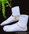 ANK148 - 10 Inch 1 Gram Stylish Modern Anklets with Colourful Stone 