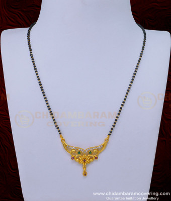 BBM1031 - Latest Gold Forming Light Weight Daily Use Ad Stone Mangalsutra Online