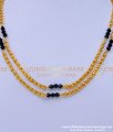 BBM1059 - Muslim Wedding Thali Designs Double Line Crystal Karugamani Chain
