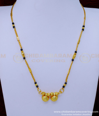 BBM1069 – Light Weight Gold Mangalsutra Mini Ganthan Design Online