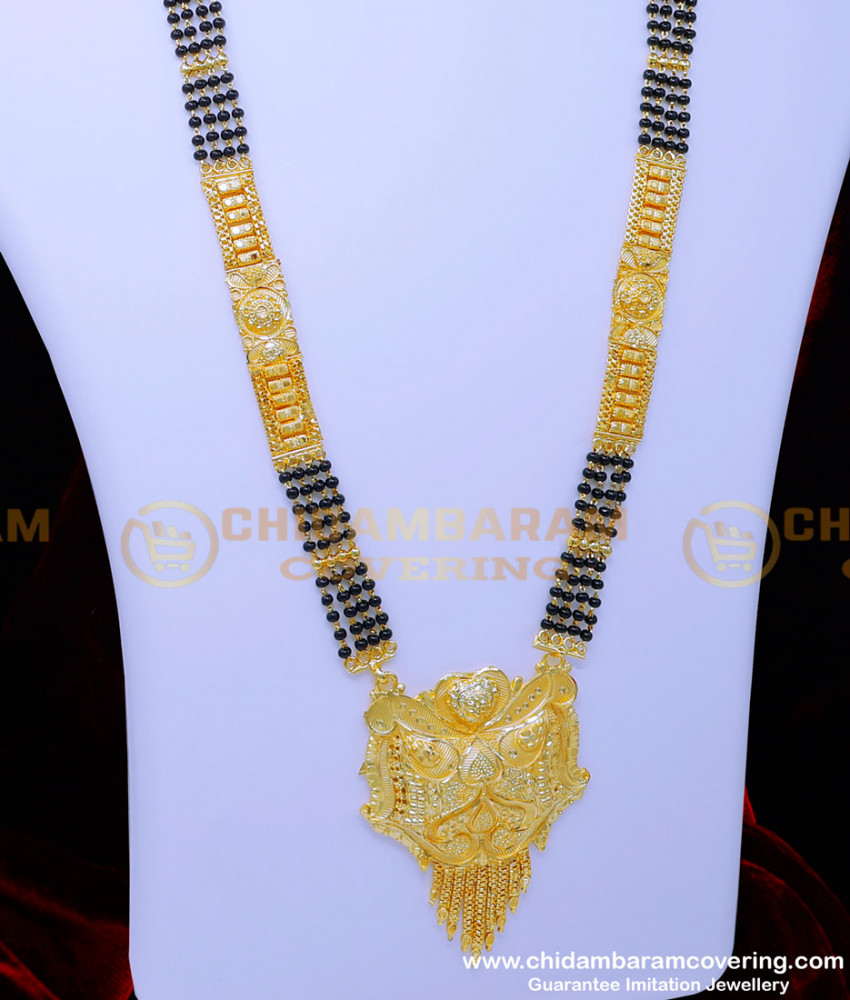BBM1073 - 36 Inches Long Yellow Gold Mangalsutra Design Online