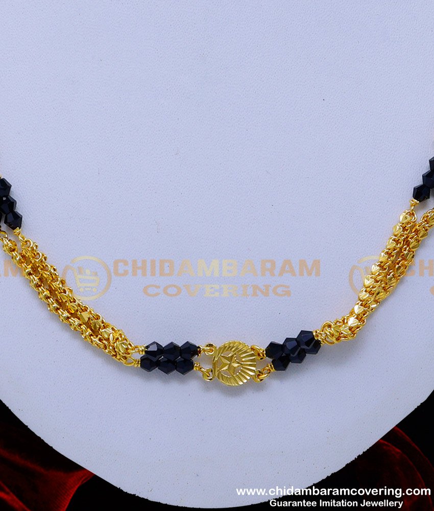 BBM1077 - Heart Model Chain with Crystal Muslim Gold Karimani Design