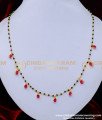 BBM1080 - Modern Stylish Ruby Stone Short Mangalsutra Designs
